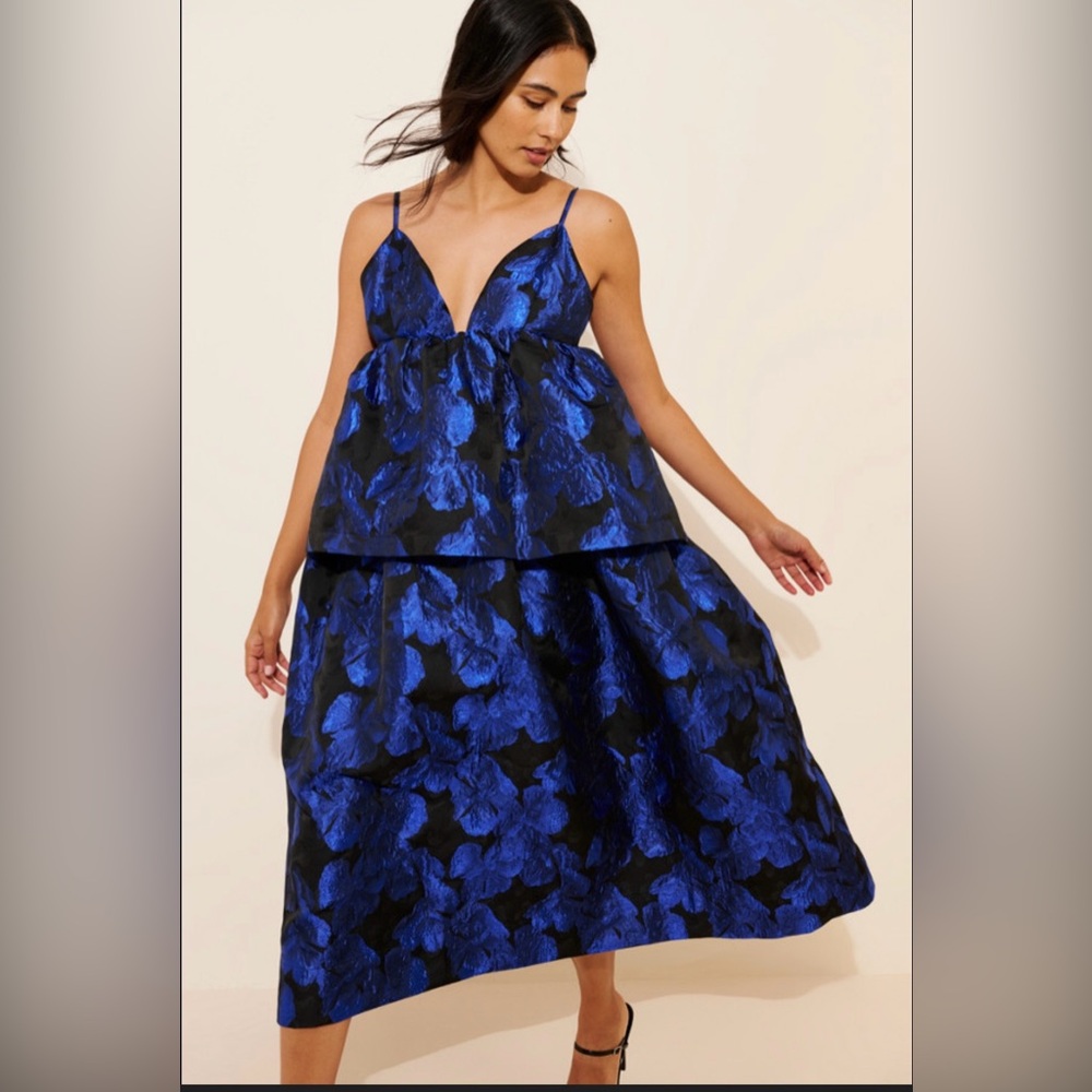 NWT By Anthropologie Sleeveless Open-Back 
Midi Dress Women’s Size XXS P